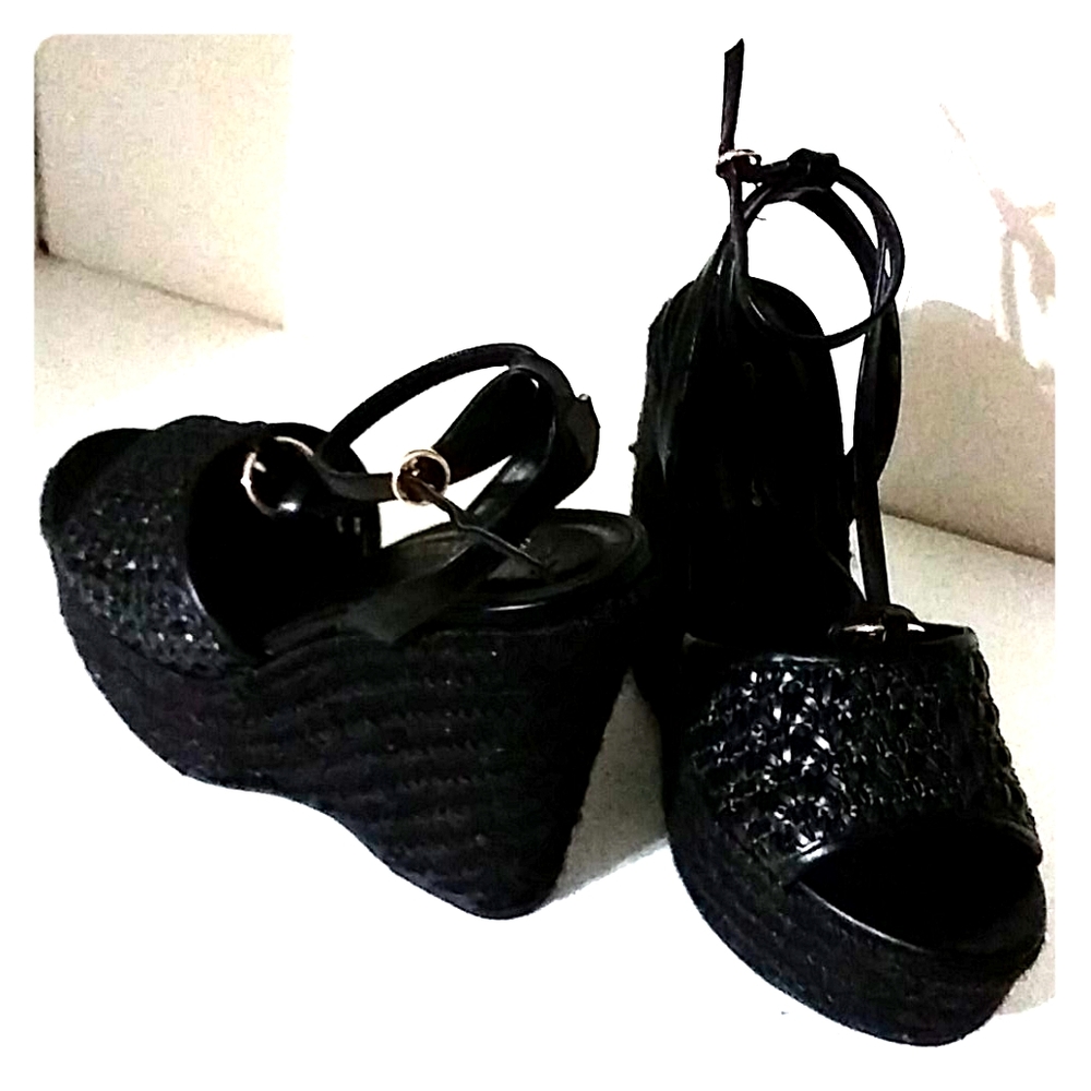 Black Platforms (size 6.5)